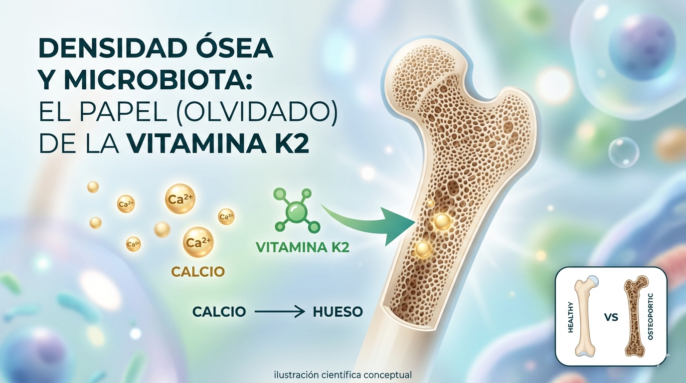 Densidad ósea y microbiota: el papel (olvidado) de la vitamina K2