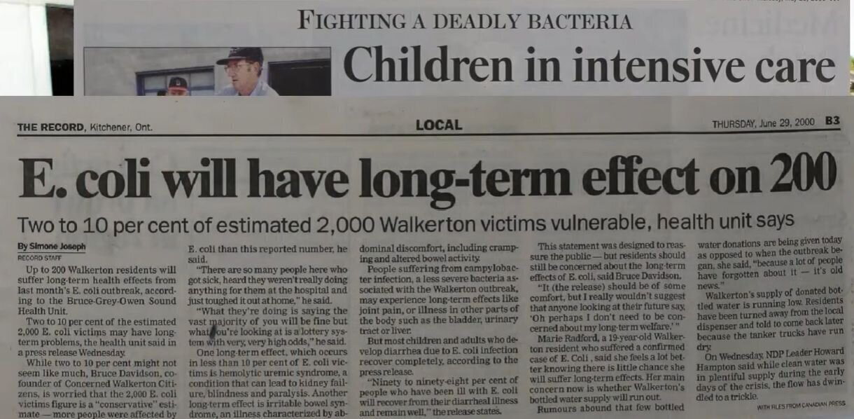 El caso Walkerton: ¿puede una infección de una semana cambiar tu salud para siempre?