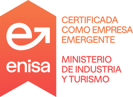 Certificada como empresa emergente — Enisa, Ministerio de Industria y Turismo