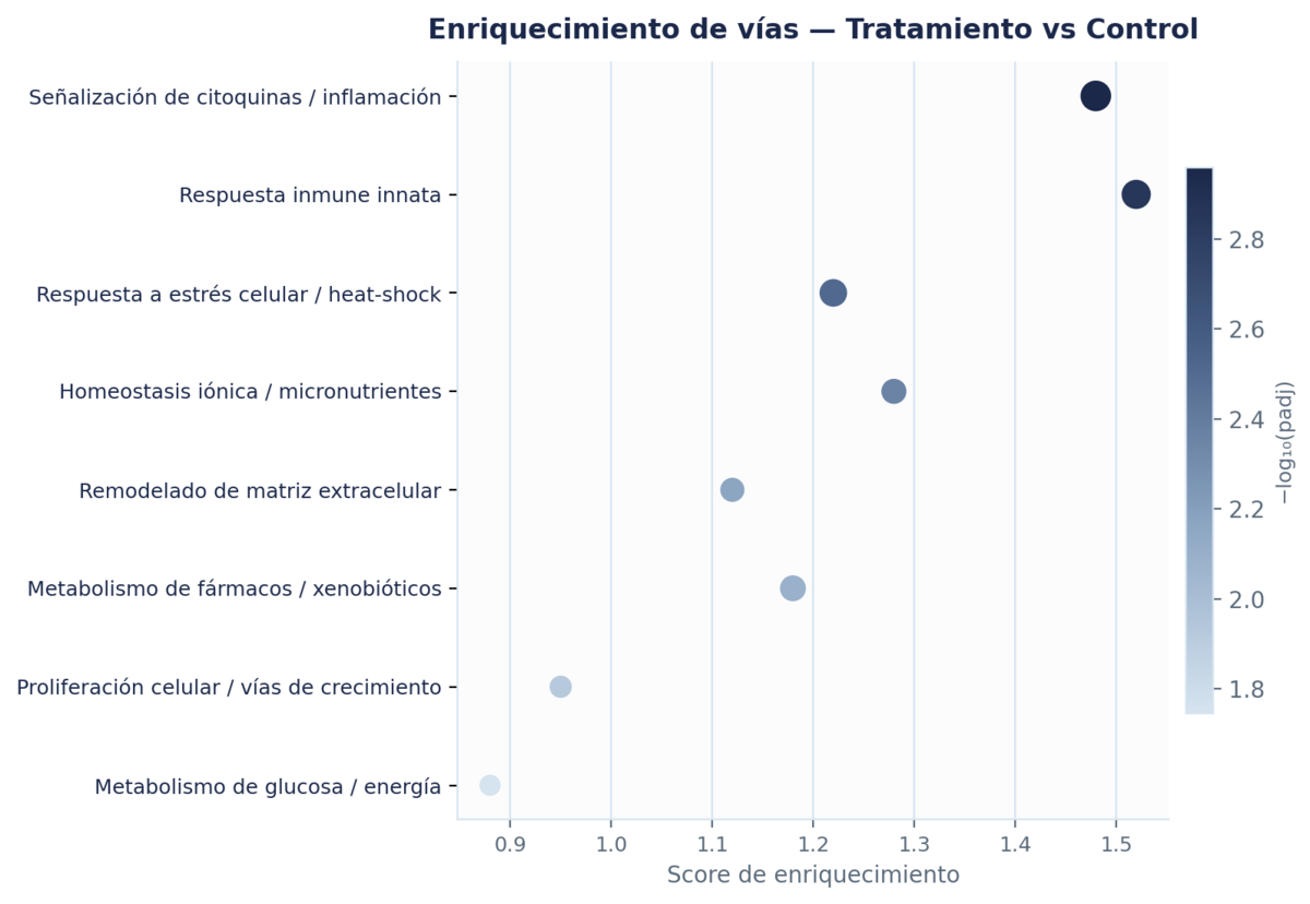 Gene-expression dot plot — transcriptomics